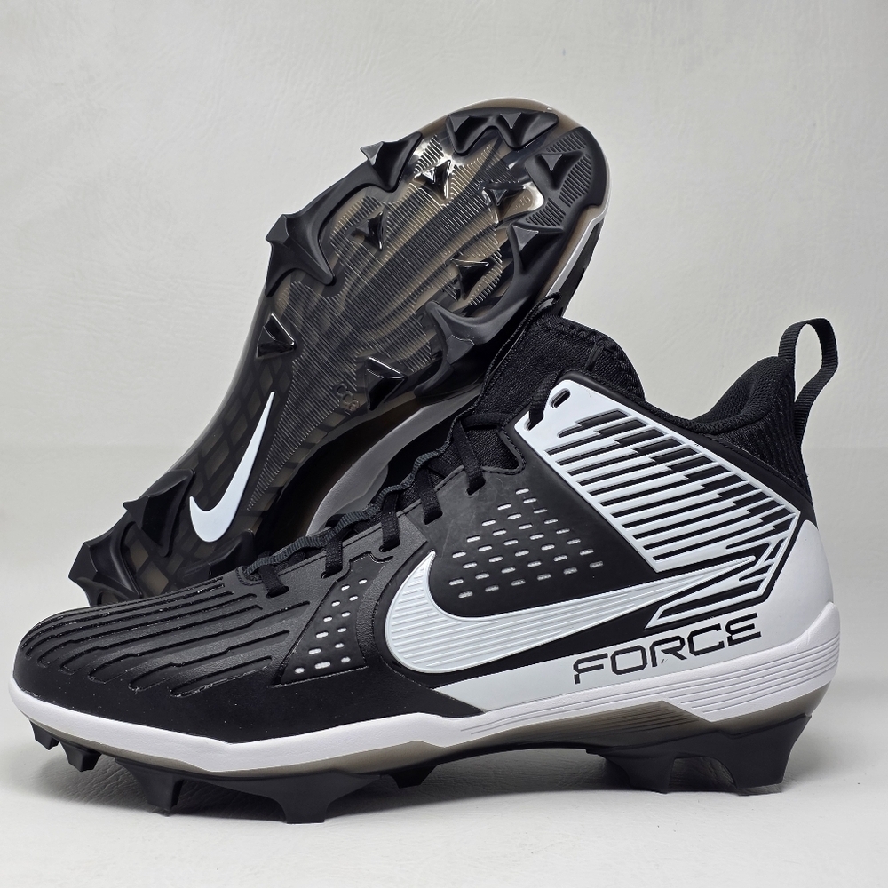 Nike Mens Size 13 Force Savage Pro 3 PE Football Cleats Black/White DA5453-005